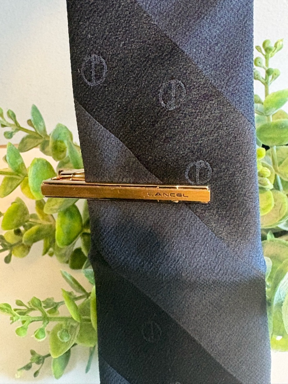 Lancel Paris Gold-Tone Tie Clip